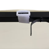 Canopy Cream 2x2.3 m 180 g/m² Fabric and Steel - Rear View