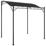 Canopy Anthracite 2x2.3 m 180 g/m? Fabric and Steel - Front View