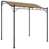 Canopy Taupe 2x2,3 m 180 g/m² Fabric and Steel - Front View
