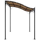 Canopy Taupe 2x2,3 m 180 g/m² Fabric and Steel - Top-Down View
