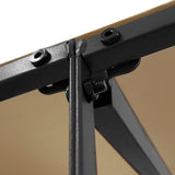 Canopy Taupe 2x2,3 m 180 g/m² Fabric and Steel - 45-Degree Angle