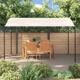 Canopy Cream 4x3 m 180 g/m² Fabric and Steel