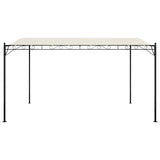 Canopy Cream 4x3 m 180 g/m² Fabric and Steel - Top-Down View