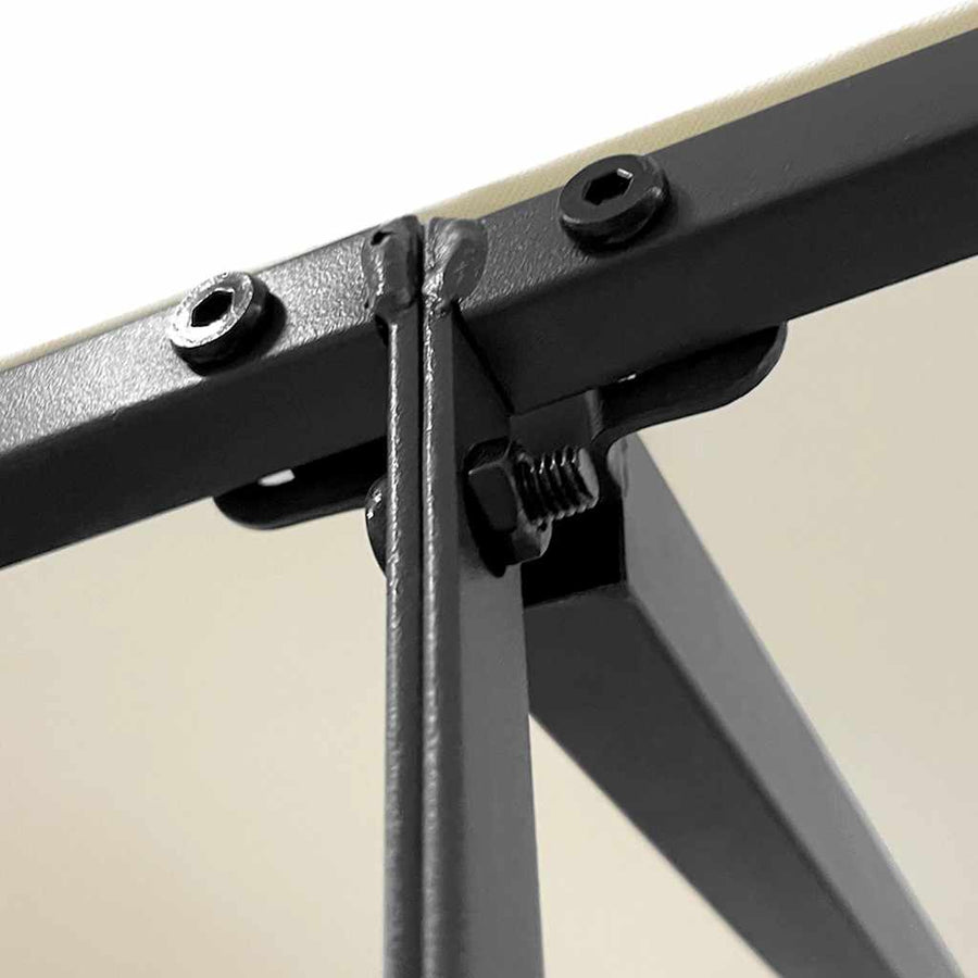 Canopy Cream 4x3 m 180 g/m² Fabric and Steel