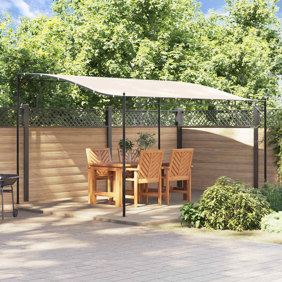 Canopy Cream 4x3 m 180 g/m² Fabric and Steel