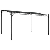 Canopy Anthracite 4x3 m 180 g/m² Fabric and Steel - Front View