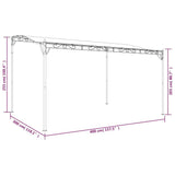 Canopy Anthracite 4x3 m 180 g/m² Fabric and Steel - Extra Image