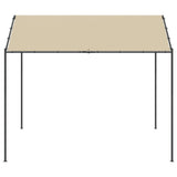 Canopy Tent Beige 4x4 m Steel and Fabric - Top-Down View
