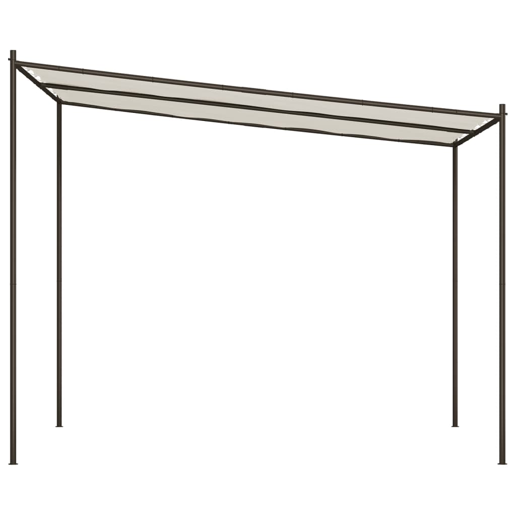 Gazebo White 3x3 m 180 g/m? Fabric and Steel
