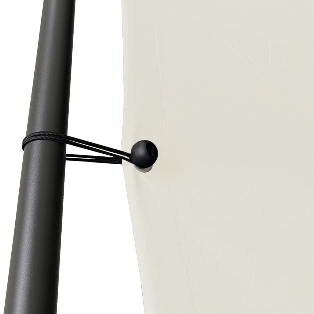 Gazebo White 3x3 m 180 g/m? Fabric and Steel