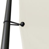 Gazebo White 3x3 m 180 g/m? Fabric and Steel