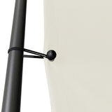 Gazebo White 3x3 m 180 g/m² Fabric and Steel - 45-Degree Angle