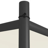 Gazebo White 3x3 m 180 g/m² Fabric and Steel - Rear View