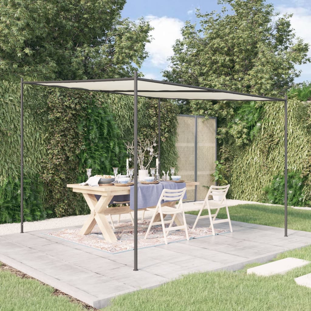 Gazebo White 3x3 m 180 g/m? Fabric and Steel