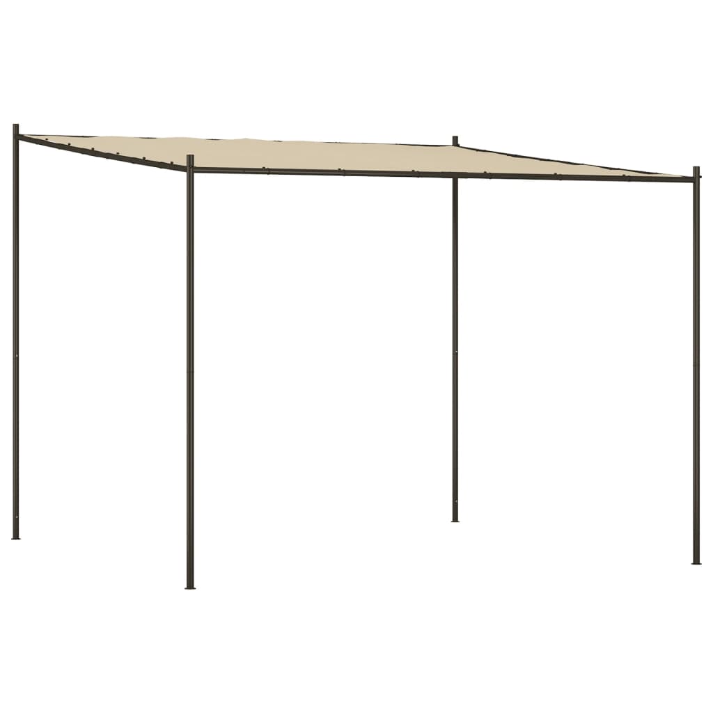 Gazebo Beige 3x3 m 180 g/m? Fabric and Steel