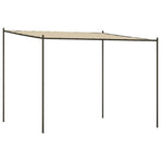 Gazebo Beige 3x3 m 180 g/m? Fabric and Steel