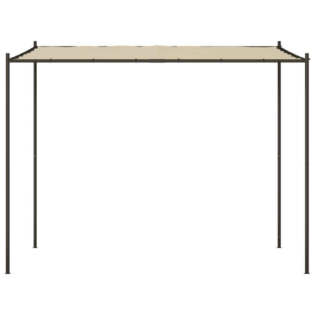 Gazebo Beige 3x3 m 180 g/m? Fabric and Steel