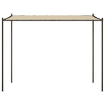 Gazebo Beige 3x3 m 180 g/m? Fabric and Steel