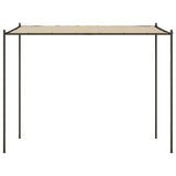Gazebo Beige 3x3 m 180 g/m² Fabric and Steel - Side View