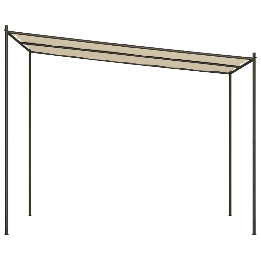 Gazebo Beige 3x3 m 180 g/m? Fabric and Steel