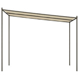 Gazebo Beige 3x3 m 180 g/m² Fabric and Steel - Top-Down View