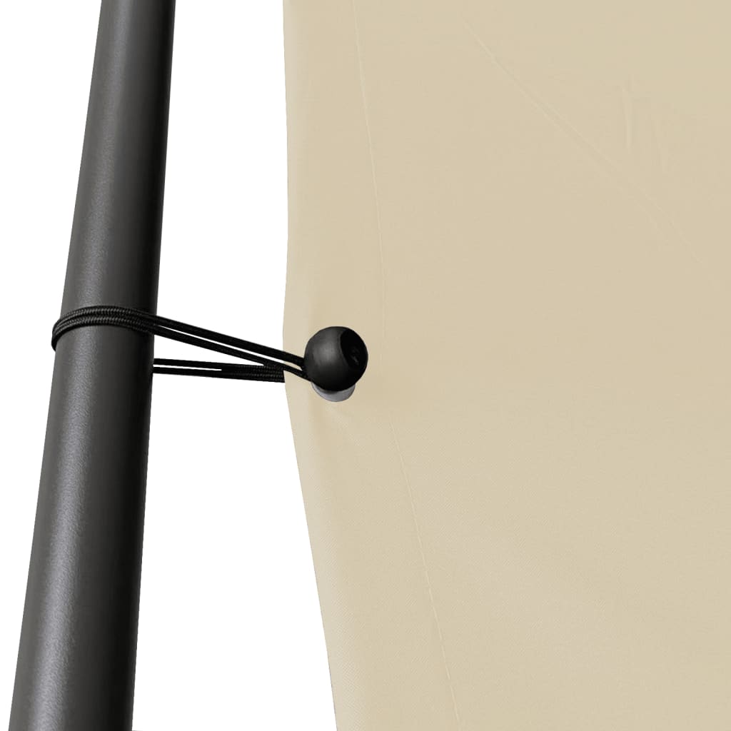 Gazebo Beige 3x3 m 180 g/m? Fabric and Steel