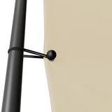 Gazebo Beige 3x3 m 180 g/m² Fabric and Steel - 45-Degree Angle