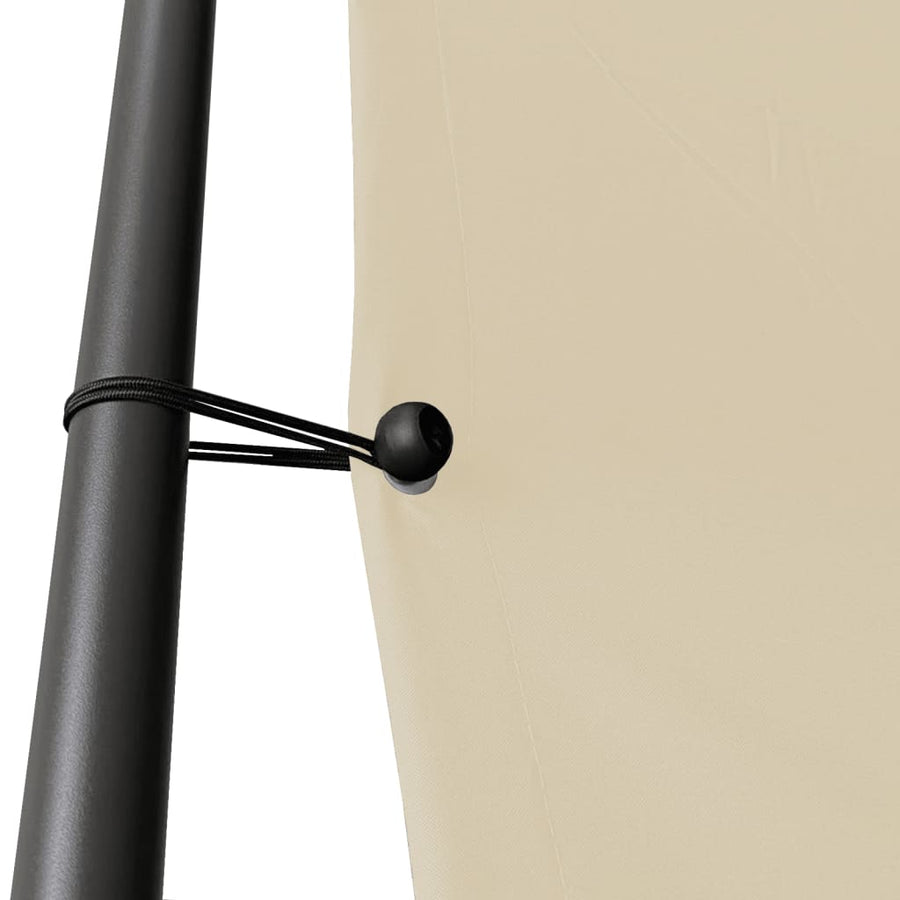Gazebo Beige 3x3 m 180 g/m? Fabric and Steel