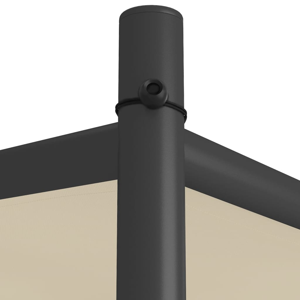 Gazebo Beige 3x3 m 180 g/m? Fabric and Steel