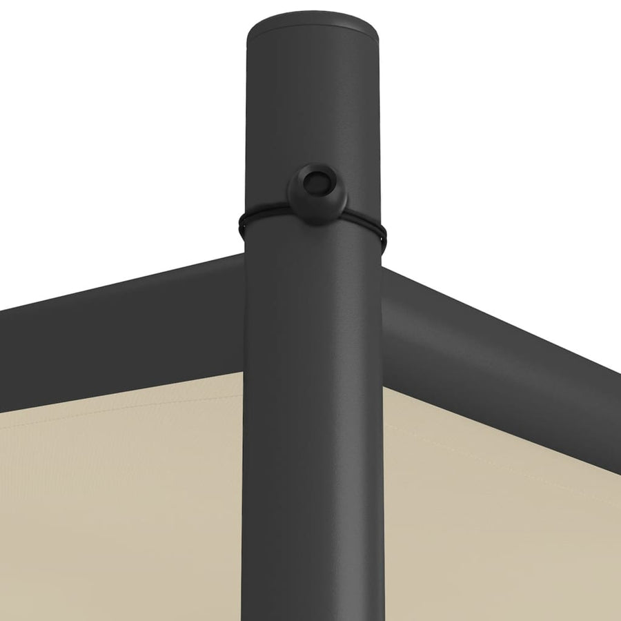 Gazebo Beige 3x3 m 180 g/m? Fabric and Steel
