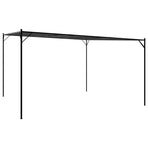 Gazebo Anthracite 4x4 m 180 g/m? Fabric and Steel