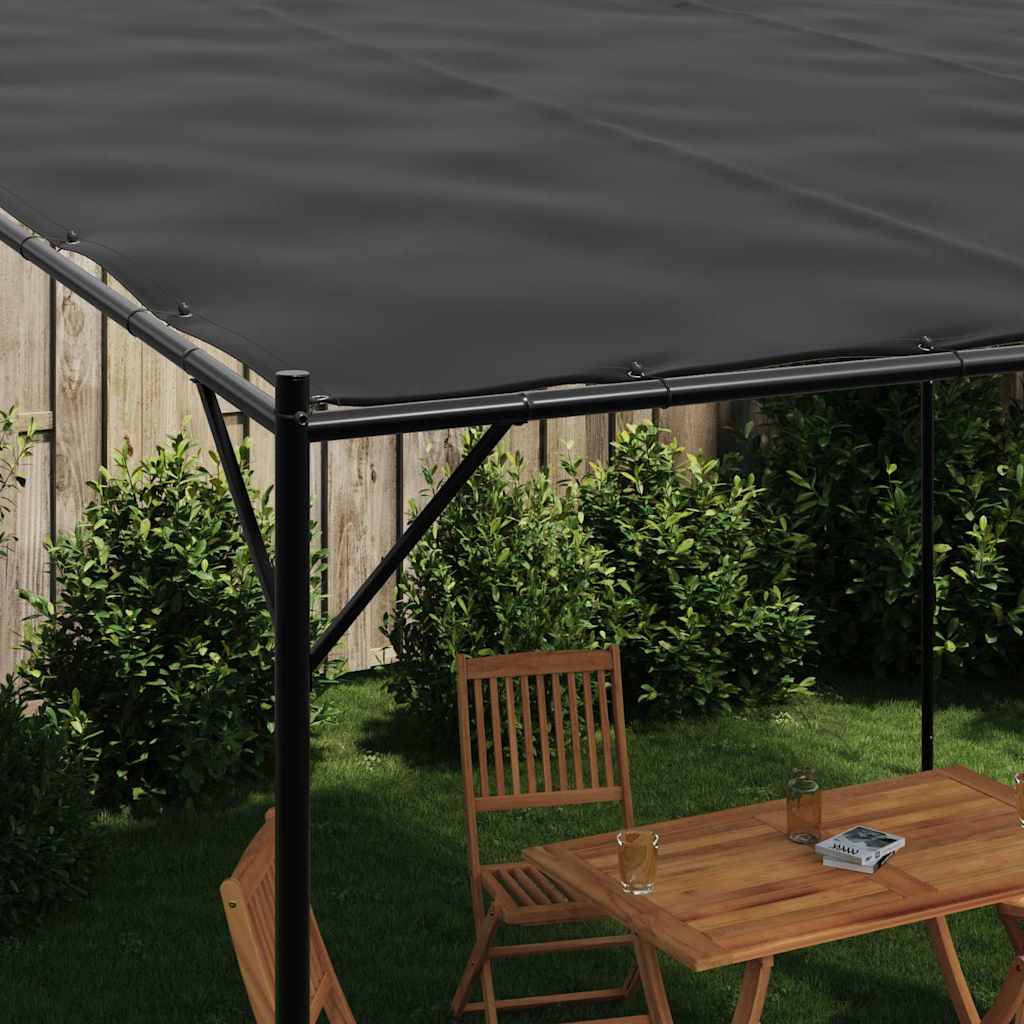 Gazebo Anthracite 4x4 m 180 g/m? Fabric and Steel