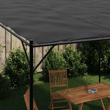 Gazebo Anthracite 4x4 m 180 g/m? Fabric and Steel