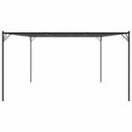 Gazebo Anthracite 4x4 m 180 g/m? Fabric and Steel