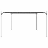Gazebo Anthracite 4x4 m 180 g/m? Fabric and Steel - Top-Down View