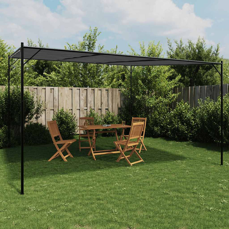 Gazebo Anthracite 4x4 m 180 g/m? Fabric and Steel