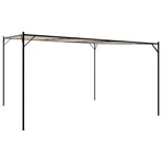 Gazebo Beige 4x4 m 180 g/m² Fabric and Steel