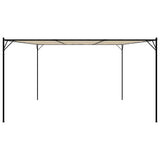 Gazebo Beige 4x4 m 180 g/m² Fabric and Steel