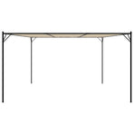 Gazebo Beige 4x4 m 180 g/m² Fabric and Steel