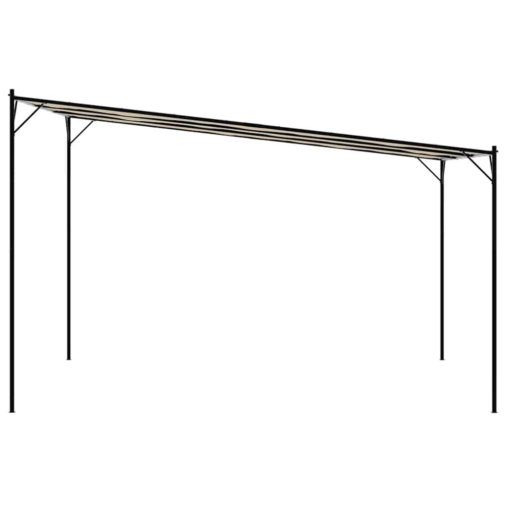 Gazebo Beige 4x4 m 180 g/m² Fabric and Steel