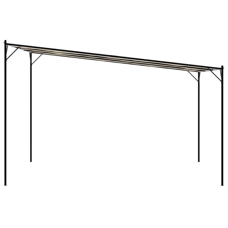 Gazebo Beige 4x4 m 180 g/m² Fabric and Steel