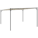 Gazebo Beige 4x4 m 180 g/m² Fabric and Steel