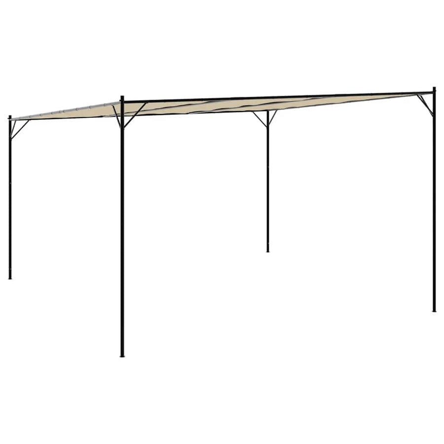Gazebo Beige 4x4 m 180 g/m² Fabric and Steel