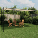 Gazebo Beige 4x4 m 180 g/m² Fabric and Steel