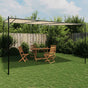 Gazebo Beige 4x4 m 180 g/m² Fabric and Steel