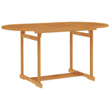 5 Piece Garden Dining Set Solid Wood Teak - 45-Degree Angle