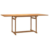 9 Piece Garden Dining Set Solid Wood Teak - 45-Degree Angle