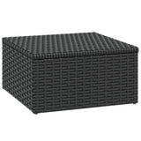 Garden Lounge Set Black Poly Rattan - Extra Image