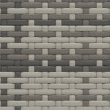 2 Piece Garden Lounge Set with Cushions Grey Poly Rattan