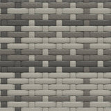 2 Piece Garden Lounge Set with Cushions Grey Poly Rattan - Extra Image